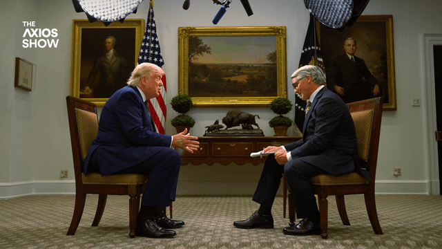 President Trump speaks with Axios' Marc Caputo in the White House
